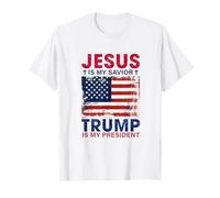 Gesù è il mio Salvatore Trump è il mio presidente cristiano patriottico Maglietta