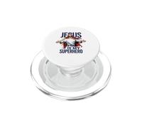 Gesù È Il Mio Supereroe Cristiano Dio Religioso Fumetti Bambini PopSockets PopGrip per MagSafe