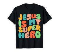 Gesù è il mio supereroe cristiano religioso Maglietta