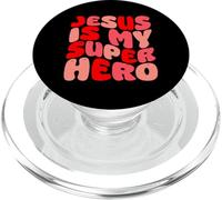 Gesù è il mio supereroe cristiano religioso PopSockets PopGrip per MagSafe