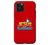 Gesù è il mio supereroe cristiano uomini ragazzo dio figlio buon bambino Custodia per iPhone 11 Pro