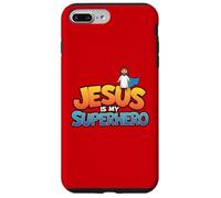 Gesù è il mio supereroe cristiano uomini ragazzo dio figlio buon bambino Custodia per iPhone 7 Plus/8 Plus