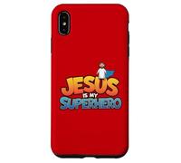 Gesù è il mio supereroe cristiano uomini ragazzo dio figlio buon bambino Custodia per iPhone XS Max