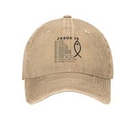 Gesù È Il Mio Tutto, Il Mio Dio, Il Mio Signore, Il Cristianesimo Nero Uomini Donna Cappelli da papà Leggera Tappo Sportivo Traspirante Trucker Cappellino per Sport All'Aperto Estivo