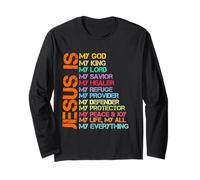 Gesù è il Mio Tutto Mio Dio Mio Signore Mio Salvatore Christian Maglia a Manica