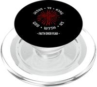 Gesù è il re Dio con noi La fede sulla paura (Dichiarazione d'amore) PopSockets PopGrip per MagSafe