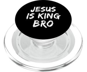 Gesù è il re Fratello Cristiano Credente Fede Bibbia Chiesa PopSockets PopGrip per MagSafe