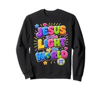Gesù è la Luce del Mondo Giovanni 8:12 Bibbia Cristiana Felpa