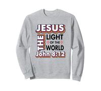 Gesù è la Luce del Mondo Natale Cristiano Felpa
