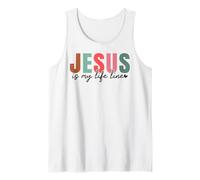 Gesù è la mia Linea di Vita Cristiani Uomini e Donne cristiani cristiani Canotta