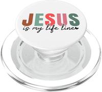 Gesù è la mia linea di vita Cristiani uomini e donne cristiani cristiani PopSockets PopGrip per MagSafe