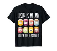 Gesù è la mia marmellata Bibbia Cristiana Versetto Dio Fede Cristiana Maglietta