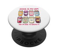 Gesù è la mia marmellata e sono qui per diffonderla cristiana PopSockets PopGrip Adesivo