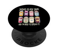 Gesù è la mia marmellata e sono qui per diffonderla cristiana PopSockets PopGrip Adesivo