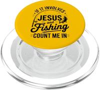 Gesù e la pesca mi contano in Christian Fisherman PopSockets PopGrip per MagSafe