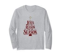 Gesù è la Ragione della Stagione Natalizia Maglia a Manica