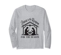 Gesù è la Ragione Natività Natività Design Maglia a Manica