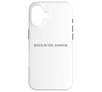 Gesù è la risposta Fede cristiana Parola religiosa Arte Custodia per iPhone 16