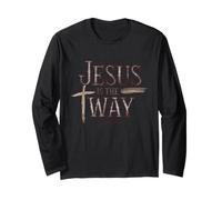 Gesù È La Via Giovanni 14:6 Fede Cristiana Maglia a Manica