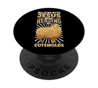 Gesù e le pecore - Pecore del Cotswold PopSockets PopGrip Adesivo