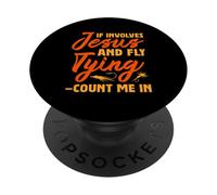 Gesù e mosca che legano appassionati di design PopSockets PopGrip Adesivo