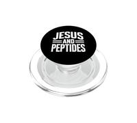 Gesù E Peptidi Stack Fitness Biohacker Palestra Scienza Bibbia PopSockets PopGrip per MagSafe