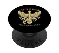 Gesù è Re, 1 Corinzi 15:3-4 PopSockets PopGrip Adesivo