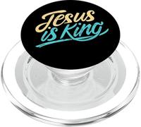 Gesù è re Cristiano Religioso Dio Fede Versetto Bibbia PopSockets PopGrip per MagSafe