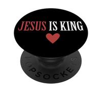 Gesù è re dei re Signore dei Signori Rivelazione 19 16 PopSockets PopGrip Adesivo