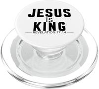 Gesù è Re Rivelazione 17:14 Scrittura di fede cristiana PopSockets PopGrip per MagSafe