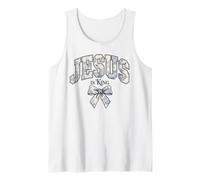 Gesù è re Toile de Jouy Christian Coquette Bow Vintage Canotta