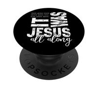 Gesù è stato salvato tutto lungo le parole cristiane PopSockets PopGrip Adesivo