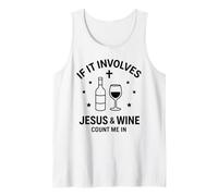 Gesù e Vino Umorismo Cristiano dicendo Canotta