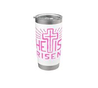 Gesù è vivo Ha risorto Cristo Rosa dalla Pasqua morta Bicchiere termico in acciaio inox doppia parete