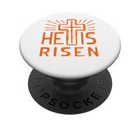 Gesù è vivo Ha risorto Cristo Rosa dalla Pasqua morta PopSockets PopGrip Adesivo