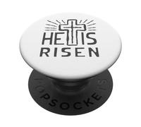 Gesù è vivo Ha risorto Cristo Rosa dalla Pasqua morta PopSockets PopGrip Adesivo
