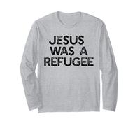 Gesù Era Un RIFUGIATO PRO Immigrant Meme Maglia a Manica