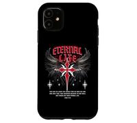 Gesù eterno Croce gotico Punk Life Nu Goth Bibbia Verse Custodia per iPhone 11