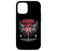 Gesù eterno Croce gotico Punk Life Nu Goth Bibbia Verse Custodia per iPhone 12/12 Pro