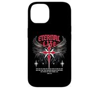 Gesù eterno Croce gotico Punk Life Nu Goth Bibbia Verse Custodia per iPhone 14