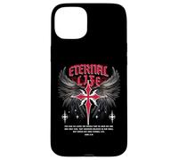 Gesù eterno Croce gotico Punk Life Nu Goth Bibbia Verse Custodia per iPhone 15 Plus