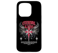 Gesù eterno Croce gotico Punk Life Nu Goth Bibbia Verse Custodia per iPhone 15 Pro