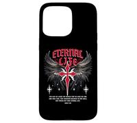 Gesù eterno Croce gotico Punk Life Nu Goth Bibbia Verse Custodia per iPhone 15 Pro Max