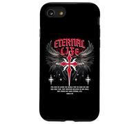 Gesù eterno Croce gotico Punk Life Nu Goth Bibbia Verse Custodia per iPhone SE (2020) / 7/8
