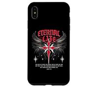 Gesù eterno Croce gotico Punk Life Nu Goth Bibbia Verse Custodia per iPhone XS Max