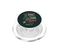 Gesù fa cose nuove versi della farfalla della Bibbia cristiana PopSockets PopGrip per MagSafe