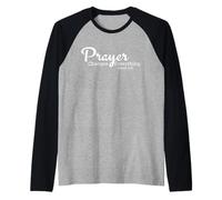 Gesù Freak Divertente Christian Pregare su Tutto Maglia con Maniche Raglan