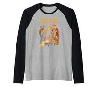 Gesù Gloria al Re Appena Nato Retro Mens Christian Maglia con Maniche Raglan