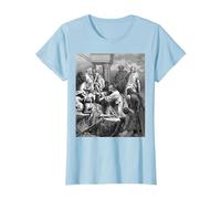 Gesù Guarigione Il Malato Gustave Dore Arte Biblica Religiosa Maglietta, Donna, Celeste, S