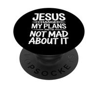 Gesù ha cambiato i miei piani e non ne sono arrabbiato, cristiano PopSockets PopGrip Adesivo
